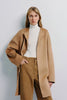Elide Handmade Coat | Camel Wool Cashmere Silk Blend