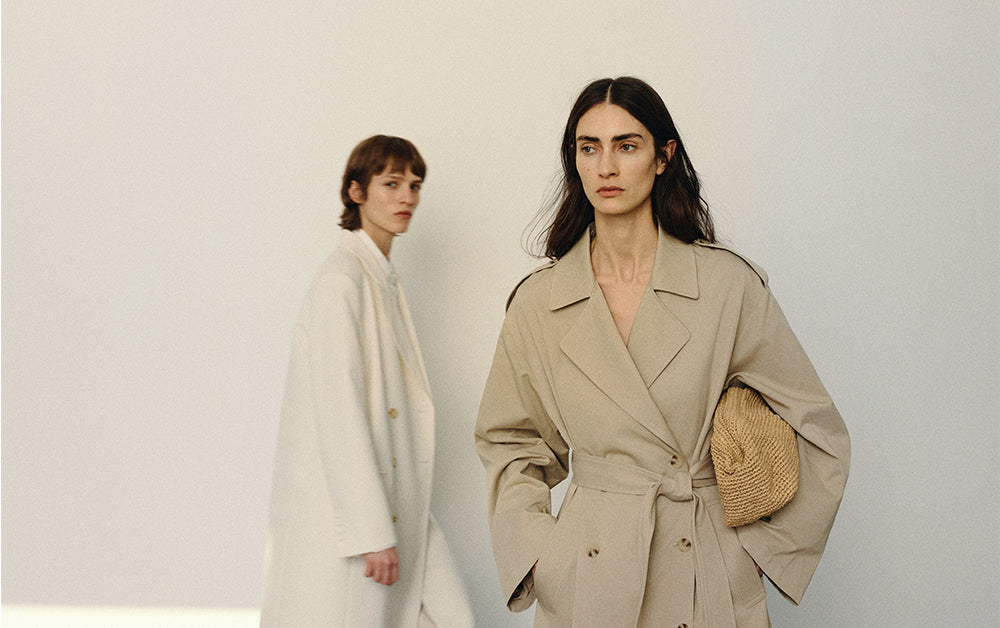 【y】ADER Robe wool trench coat A1 ADER error Beige Wool Robe Trench Coat ADER error