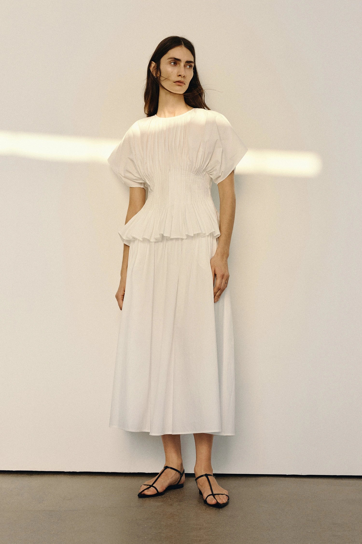 Piquenique Pintuck Skirt | A-Line Cotton Skirt