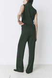 Topaz wide-leg wool-cashmere sweater pant set