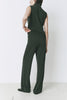 Topaz wide-leg wool-cashmere sweater pant set