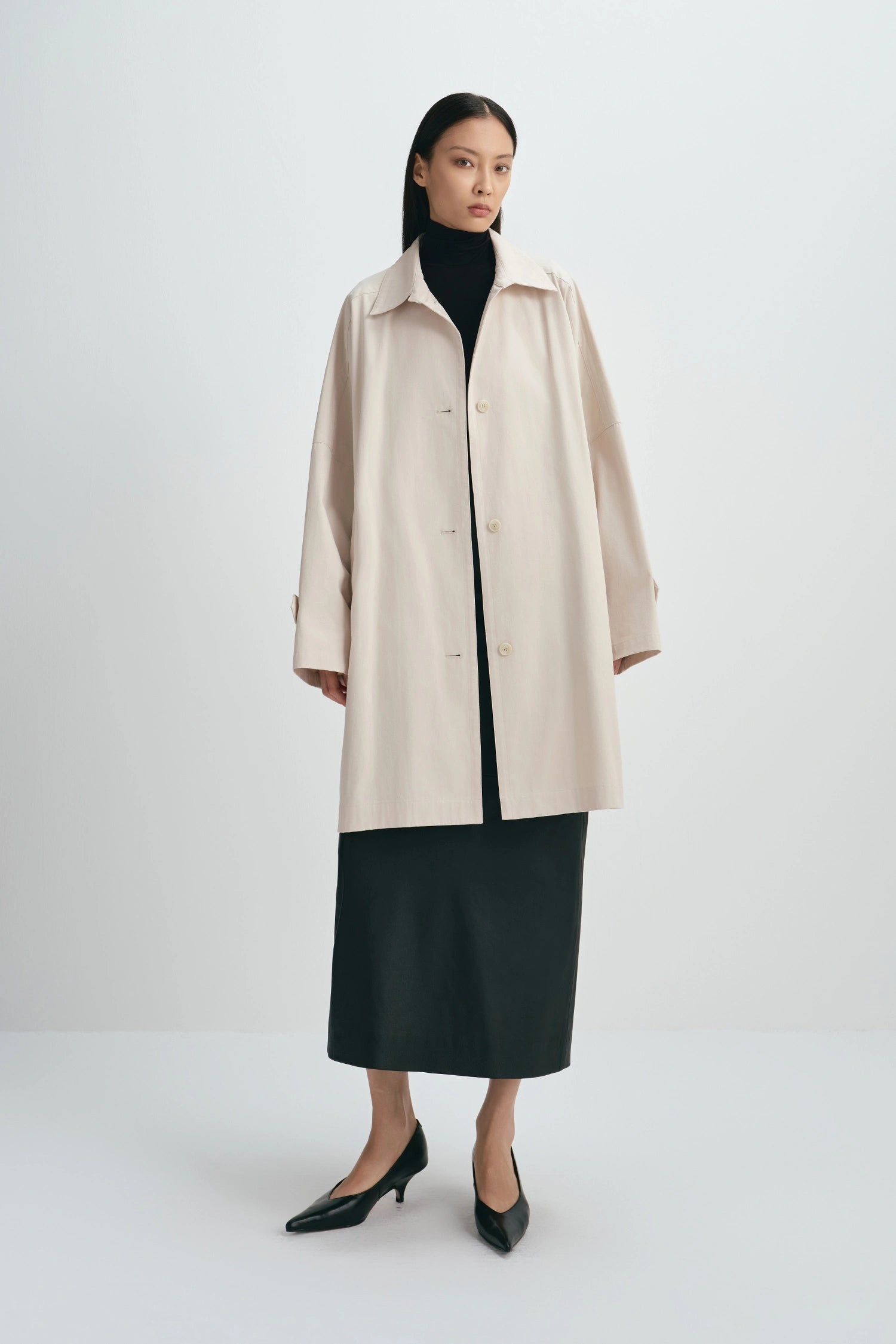 Provenance Oversized Jacket in Stone | Rue Sophie