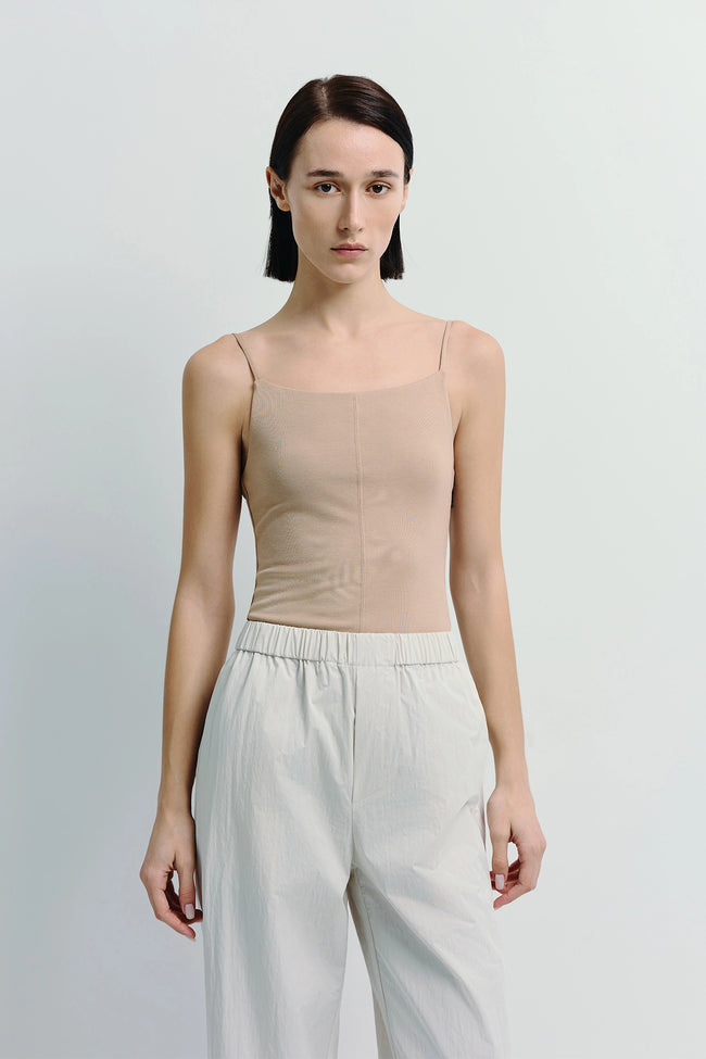 Aride Cami Bodysuit in Viscose Blend | Minimalist Women's Bodysuit