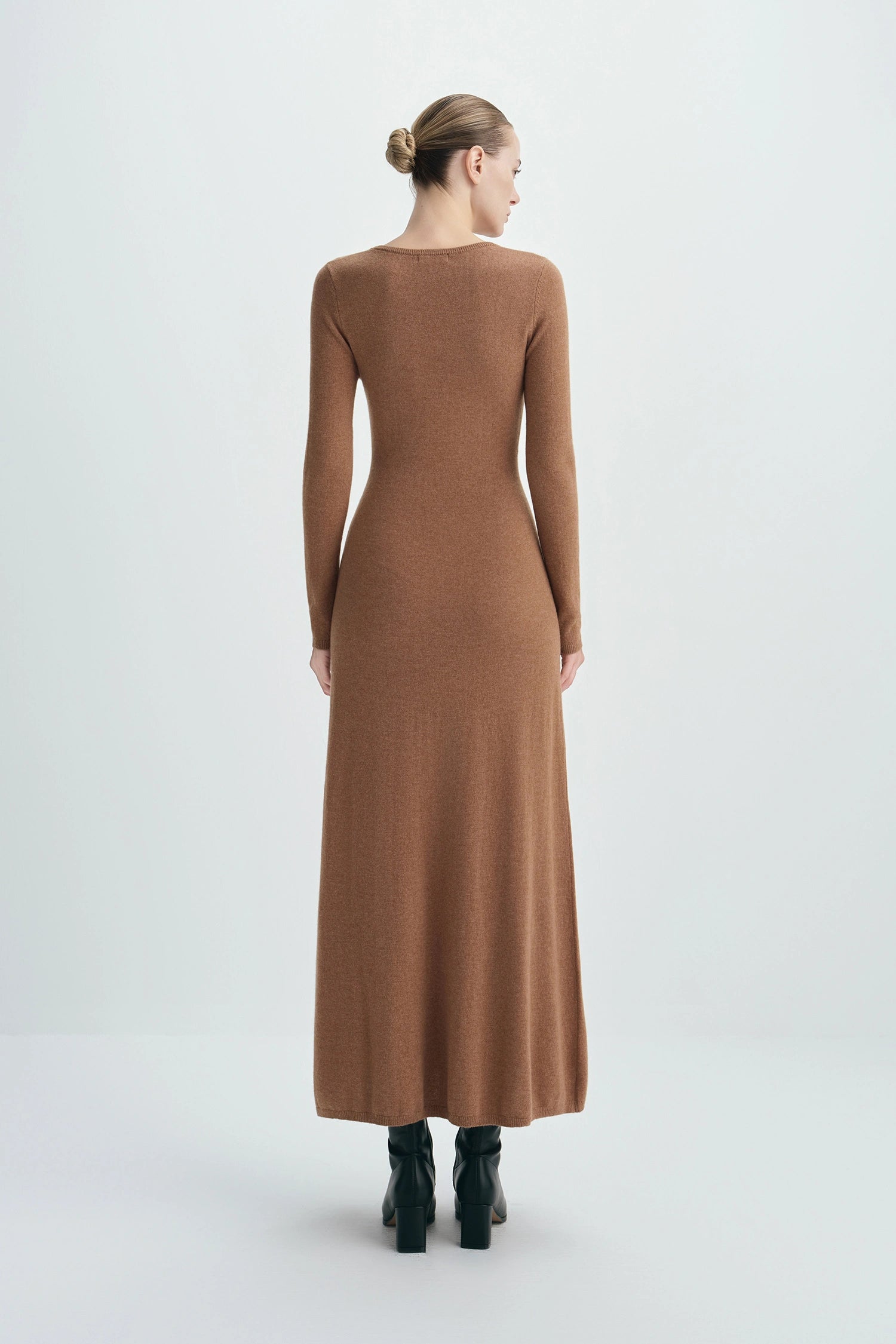 Mignet Midi Sweater Dress Tobacco