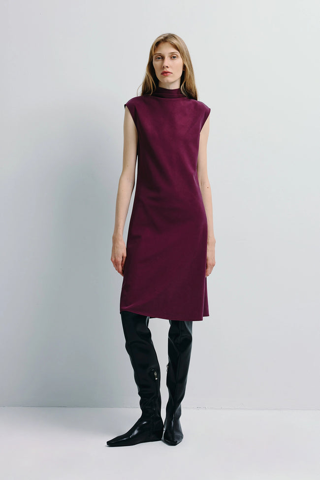 Mae Sheer Skirt Insert Dress Cherry