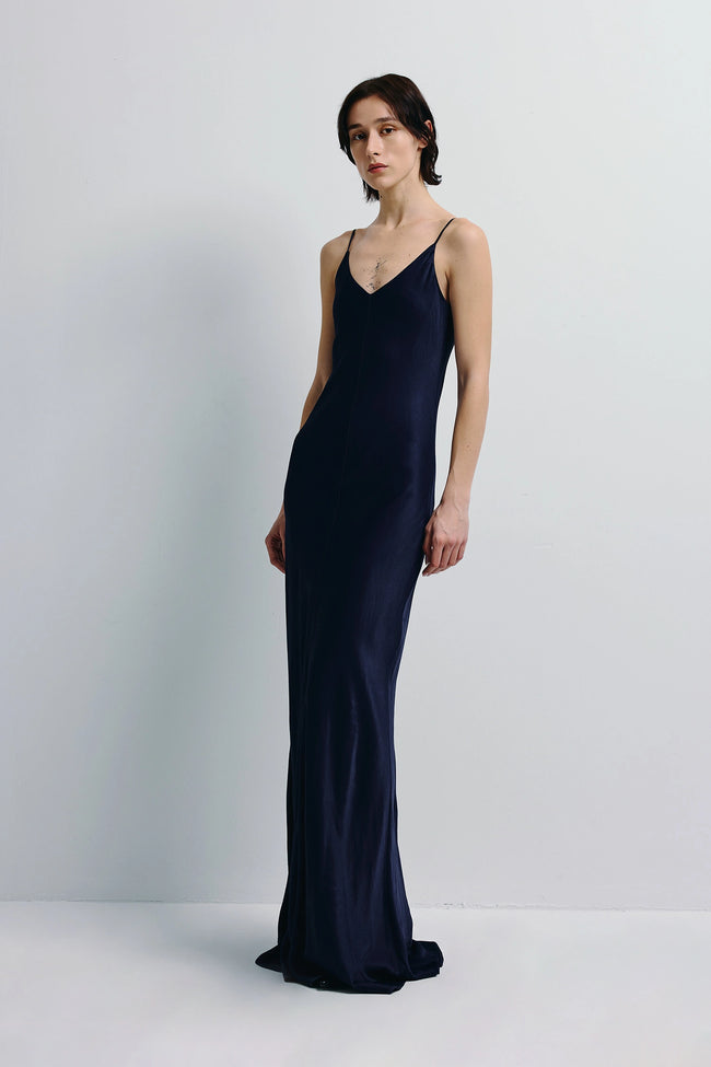 Sisilia Satin Maxi Dress Future Dusk