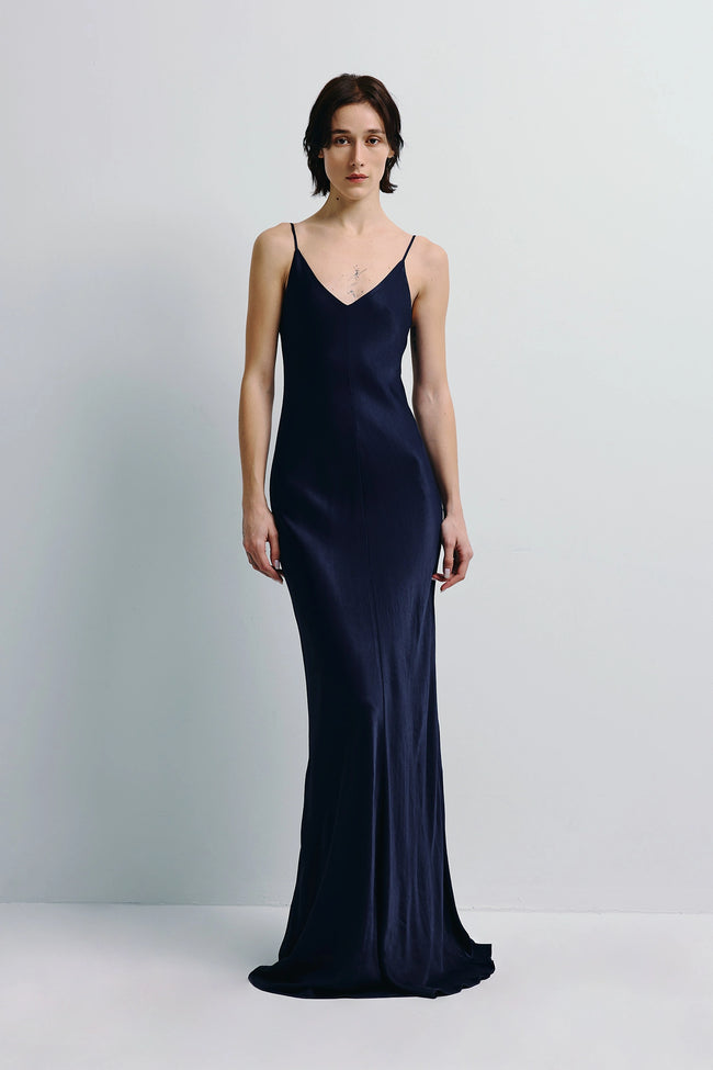 Sisilia Satin Maxi Dress Future Dusk