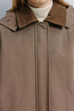 Jacob Hoody Coat Brown