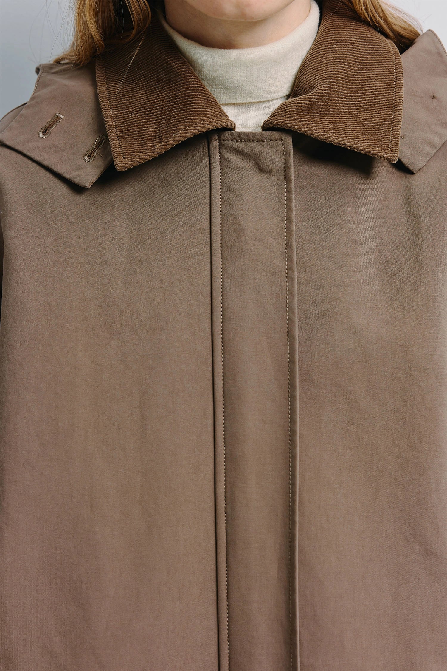 Jacob Hoody Coat Brown