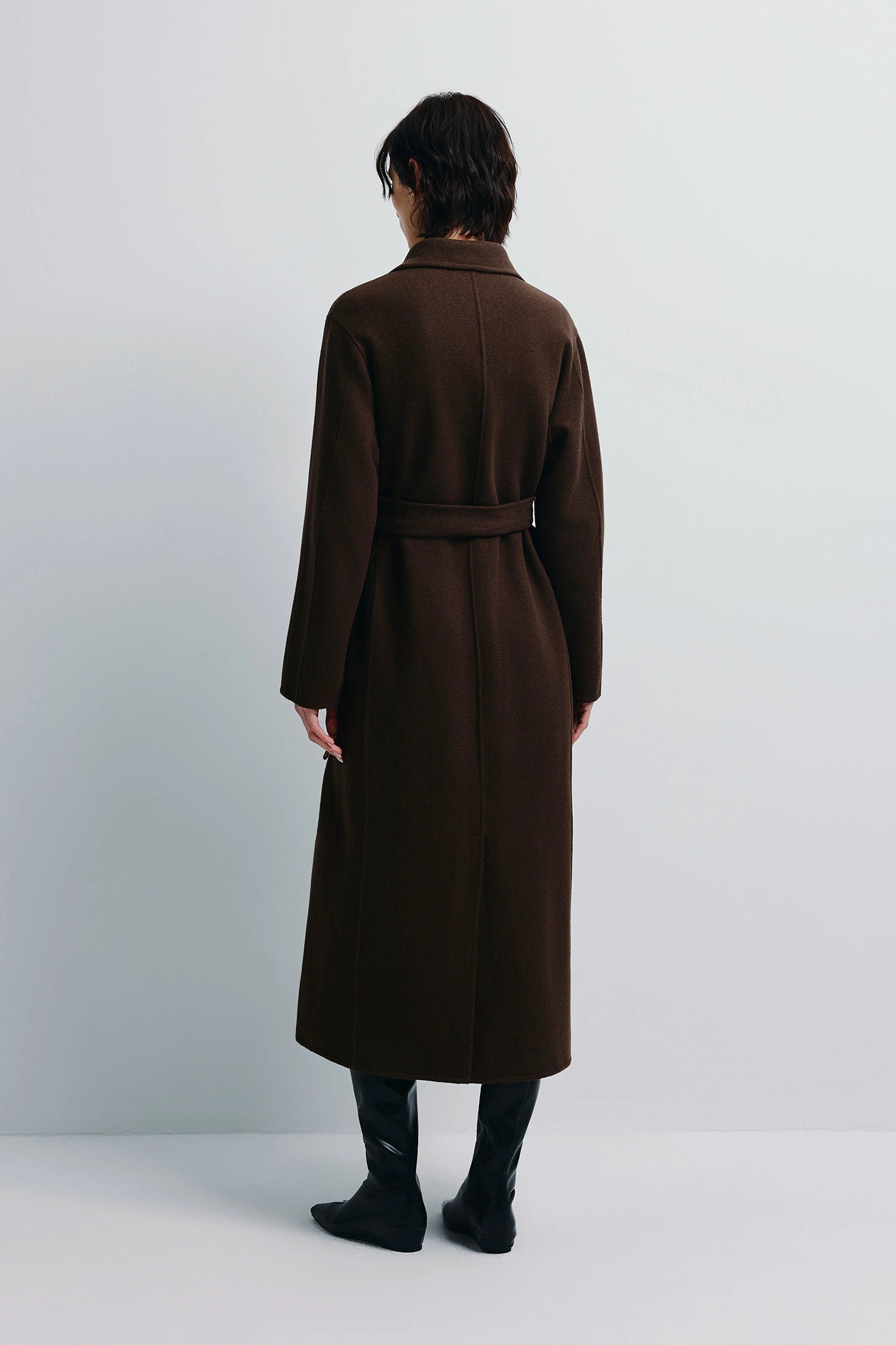 Kerrie Belted Handmade Coat Brown