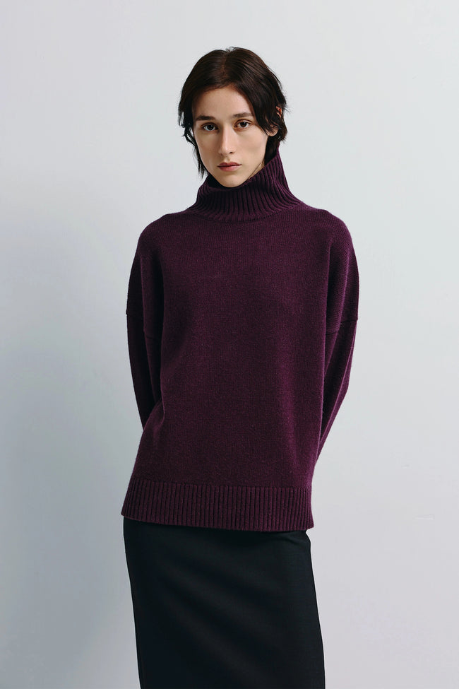Malvi Turtleneck Sweater Cherry