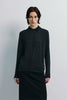 Verna Collared Button Up Sweater Charcoal