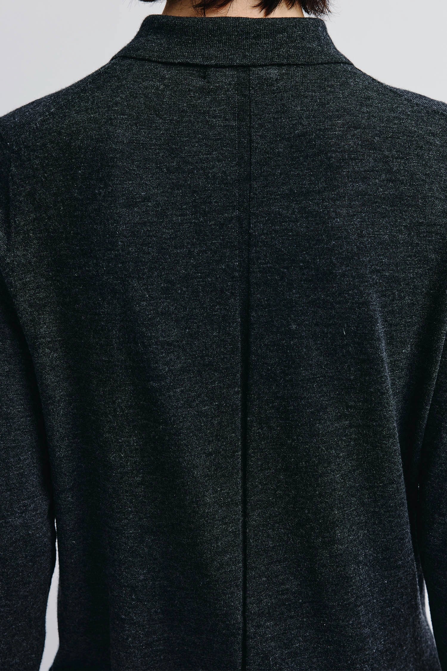 Verna Collared Button Up Sweater Charcoal