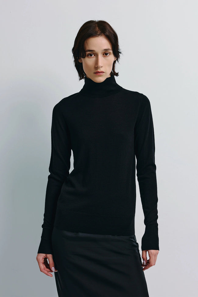 Roanne Turtlenck Pullover Sweater Black