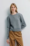 Lenore Crewneck Pullover Sweater H.Grey