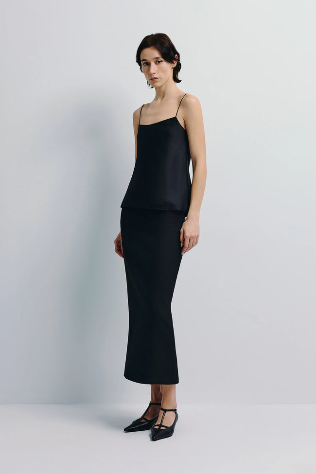 Jett Silk Cami Top Black