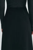 Emi Wool Blend Maxi Skirt Black