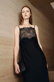 Jovienne Lace Top Dress Black