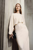 Jewell Caped Top Dress Crème