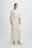 Jewell Caped Top Dress Crème