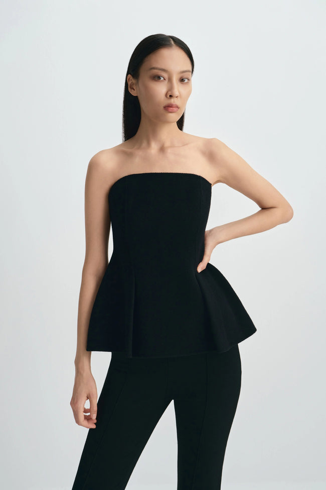 Ayla Strapless Top Black