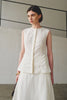 Luma Double Placket Top Egret