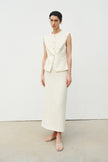 Elira Maxi Slim Skirt Egret