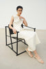 Elira Button Front Vest Egret