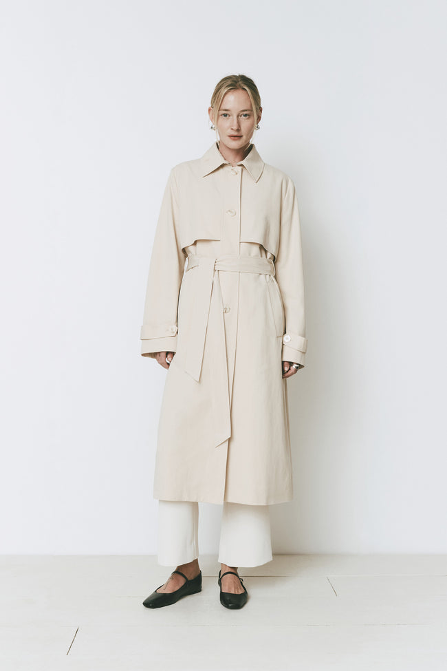 Rue Sophie Cassis Trench Coat