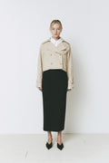 Rue Sophie Honoré Cropped Trench Coat