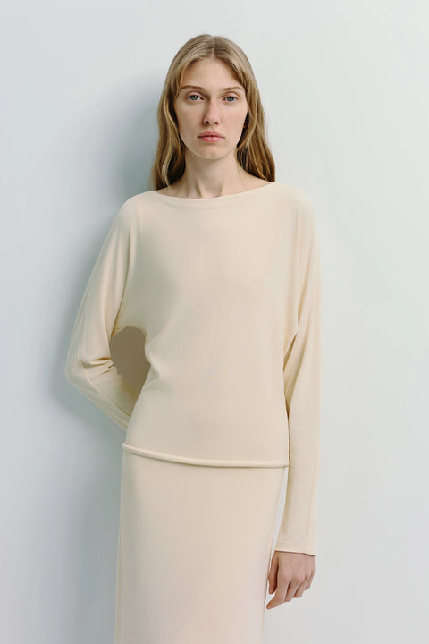 Agla Dolman Sleeve Dress Crème