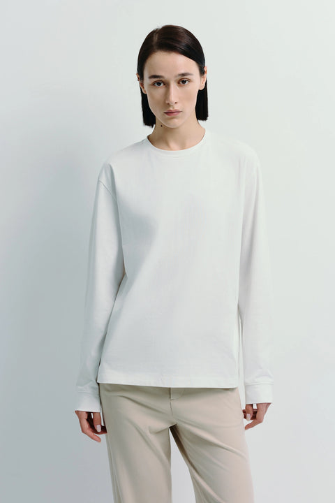 Anza Long Sleeve Top White