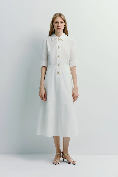Beca Shirt Dress White