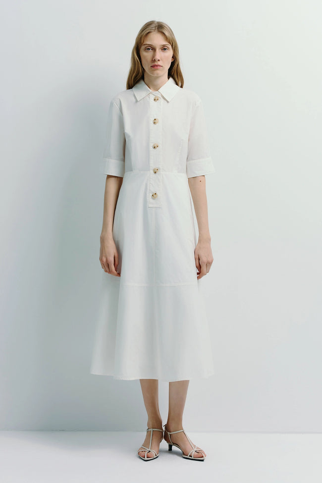 Beca Shirt Dress White