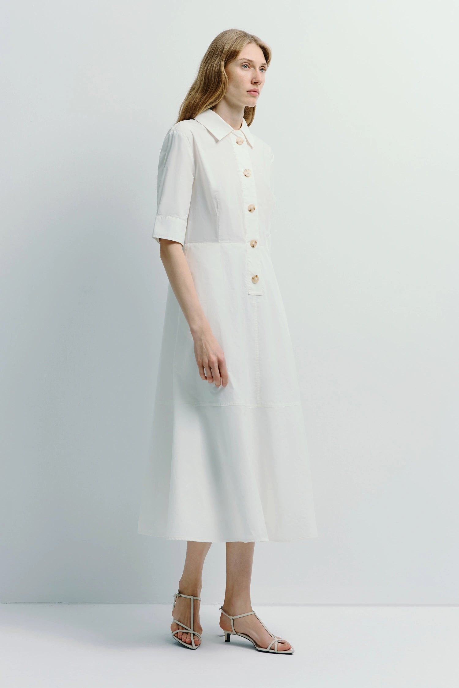 Beca Shirt Dress White