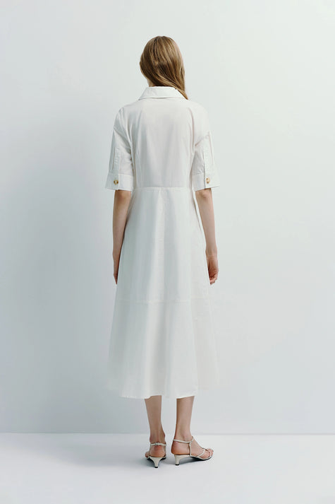 Beca Shirt Dress White