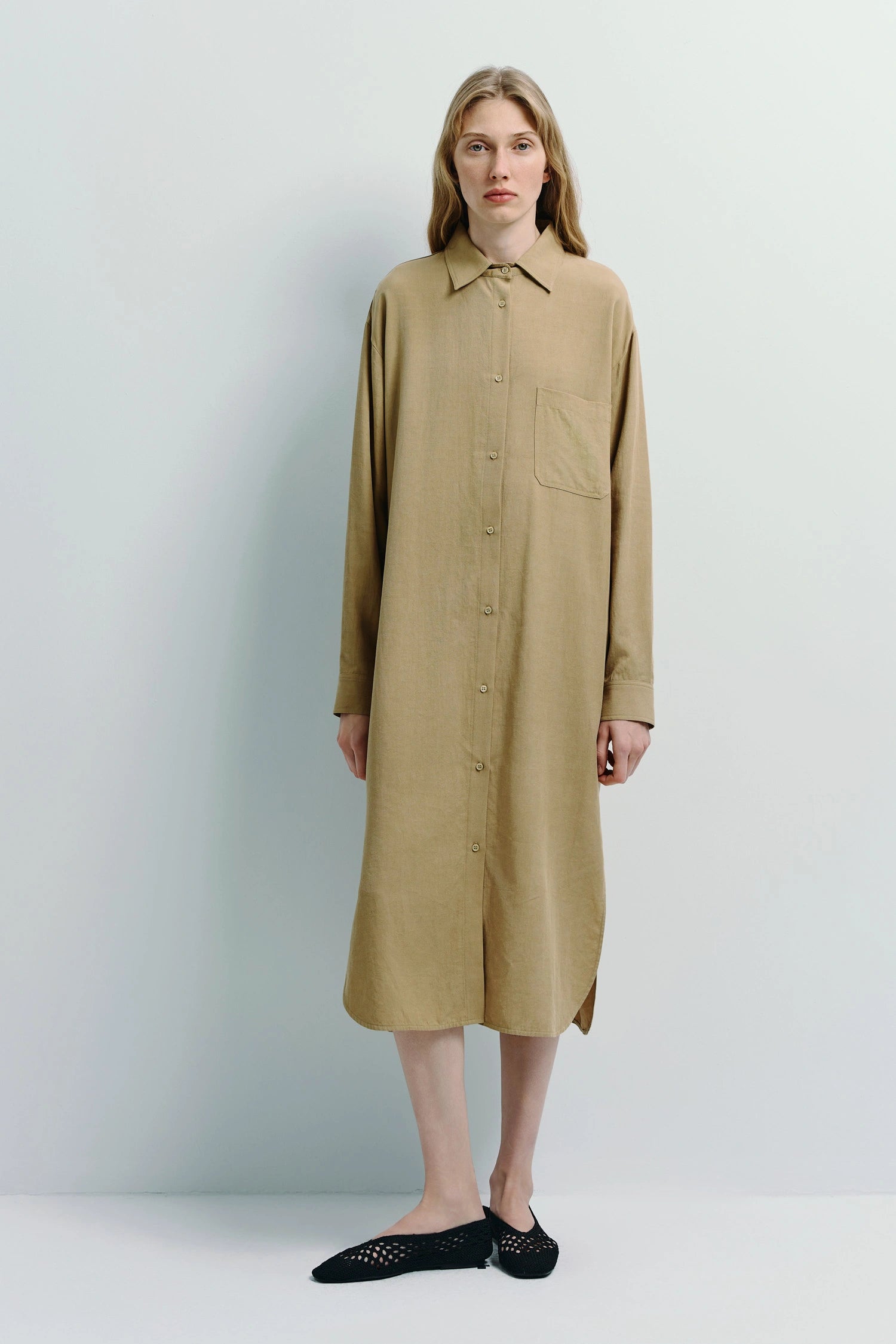 Carel Shirt Dress Khaki