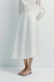 Clive Asymmetric Skirt White