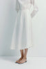 Clive Asymmetric Skirt White