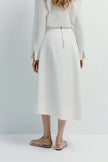 Clive Asymmetric Skirt White