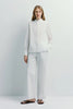 Frannie Poplin Pant White