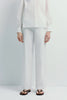 Frannie Poplin Pant White