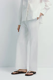 Frannie Poplin Pant White