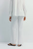 Frannie Poplin Pant White