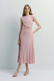 Gianna Cupro Dress Pink