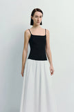 Ines Color Blocked Cami Dress Black/White