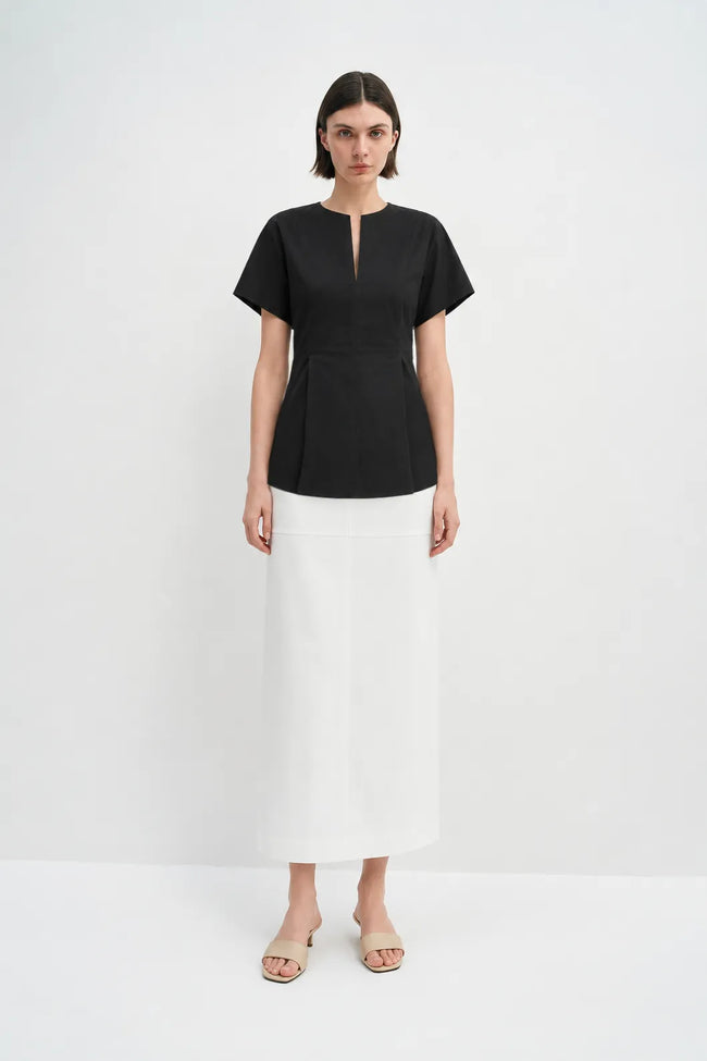 Rosine Fitted Waist Cotton Shirt