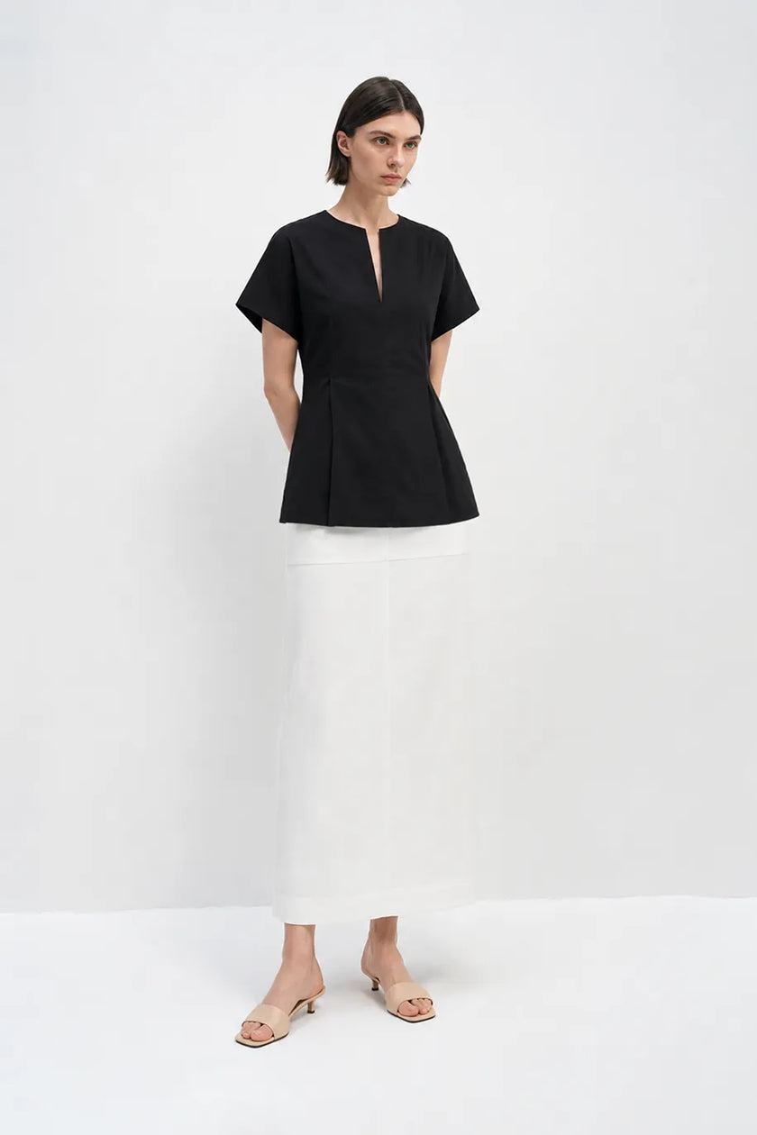 Rosine Fitted Waist Shirt