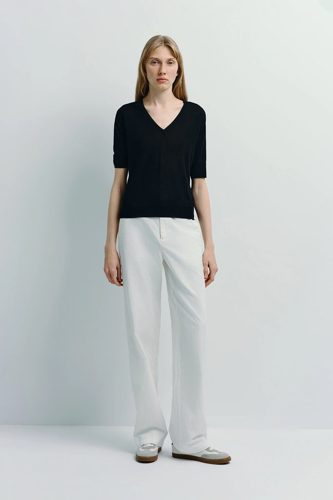 Metis Straight Leg Pant White