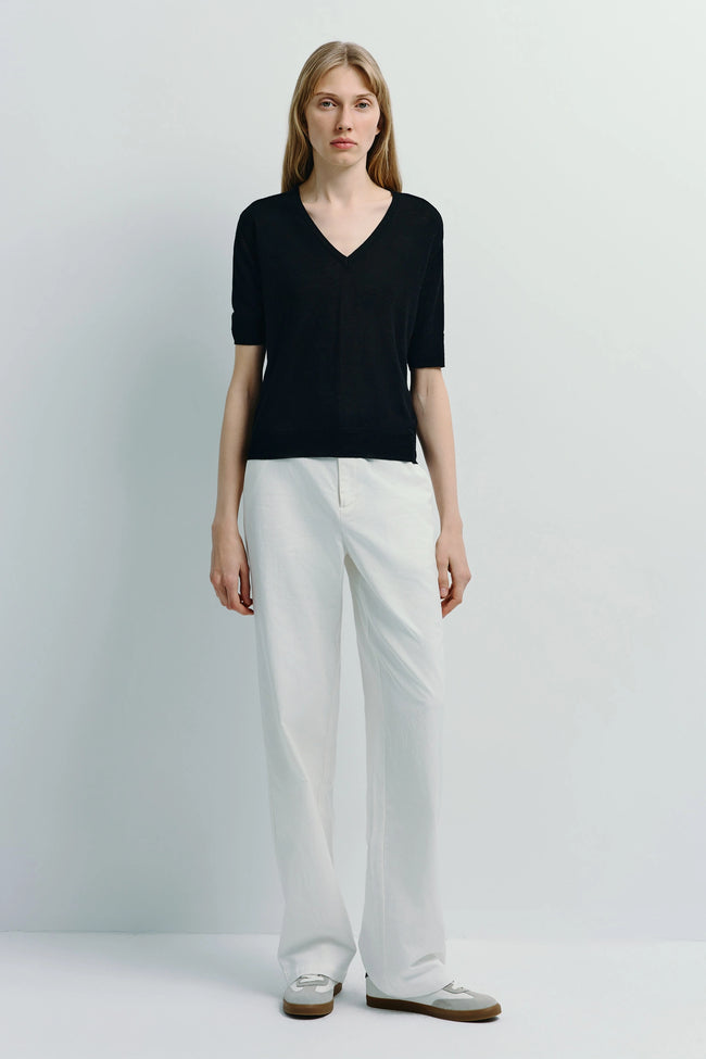 Metis Straight Leg Pant White